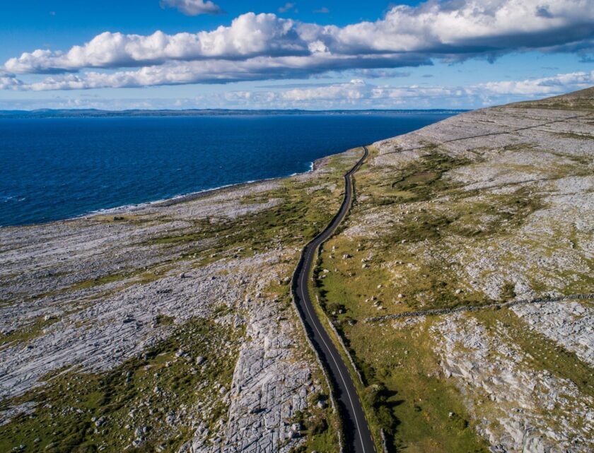 Coast Road Black Head The Burren Co Clare. TI71CWD